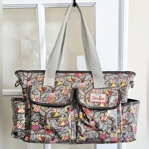 Cotton Road Handbag Owls in Tree Tote Bag MultiColor Purse WHAT A HOOT